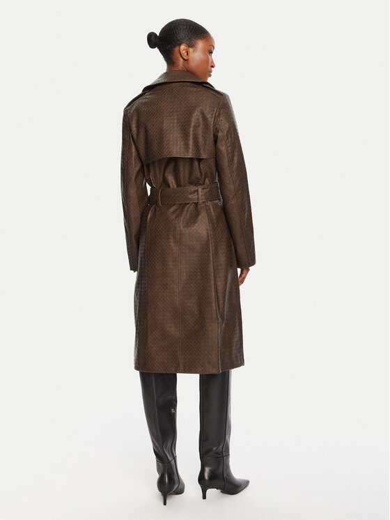 Guess Guess Trench W5YL32 WHGT0 Smeđa Regular Fit