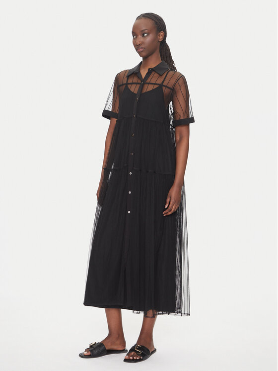 LOLA CASADEMUNT LOLA CASADEMUNT Rochie de zi LS2516018 Negru Regular Fit