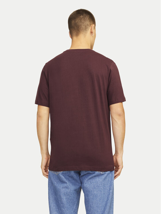 Jack & Jones Jack & Jones T-Shirt Alvis 12256803 Czerwony Standard Fit