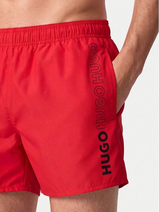 HUGO HUGO Szorty kąpielowe Tiki 50561111 Czerwony Regular Fit
