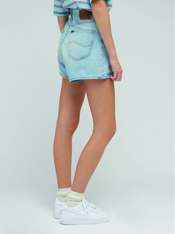 Lee Lee Szorty jeansowe Carol L37CHGB33 112330588 Błękitny Regular Fit