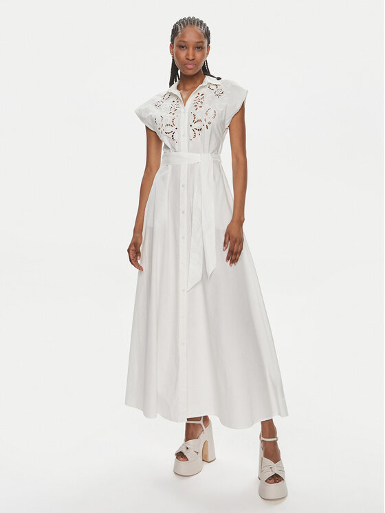 gaudi robe chemise 411fd15029 blanc regular fit