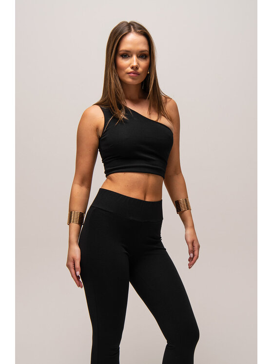 Nudyess Nudyess Legíny bawełniane Billy Čierna Fitted Fit