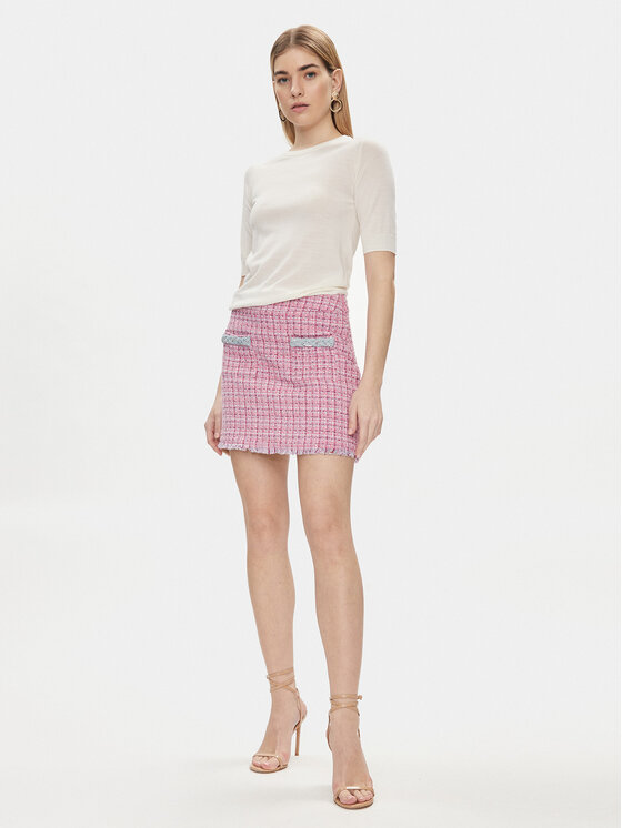 Liu Jo Liu Jo Mini sukně MA4183 T4440 Růžová Regular Fit