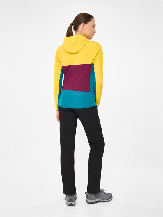 Viking Viking Bluza Tacoma Hoodie Lady Żółty Regular Fit