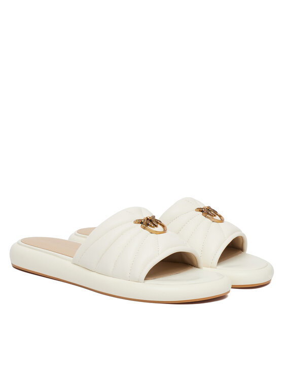 PINKO PINKO Klapki Fiona 03 SD0525 P003 Écru
