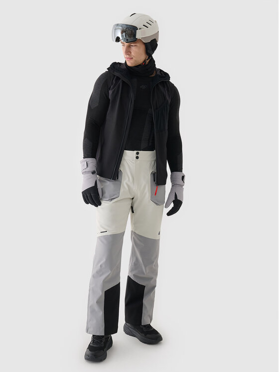 4F 4F Kamizelka FREEMAKE Czarny Regular Fit