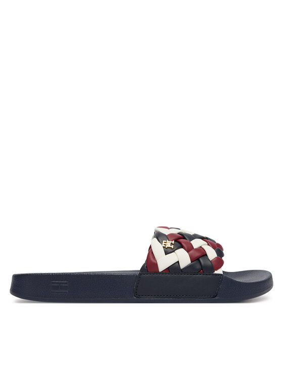 Tommy Hilfiger Tommy Hilfiger Šľapky Th Cornrow Pool Slide FW0FW09039 Farebná