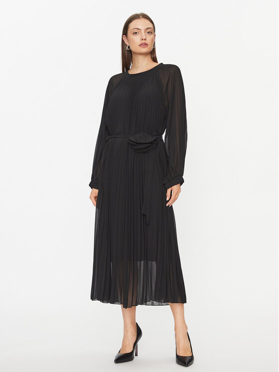 Dixie Dixie Koktel haljina A319Z029A Crna Relaxed Fit