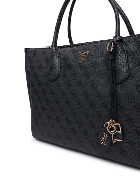 Guess Guess Geantă Marissa Logo HWSG24 82240 Gri închis