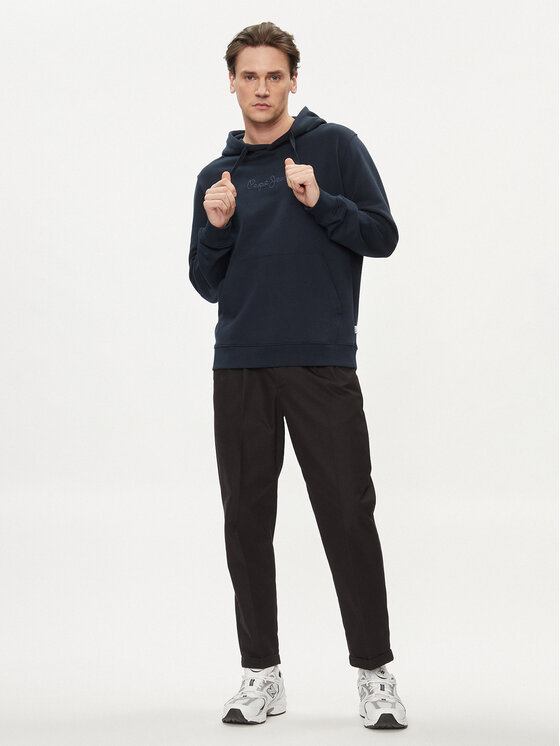 Pepe Jeans Pepe Jeans Pulóver Joe Hoodie PM582573 Sötétkék Regular Fit