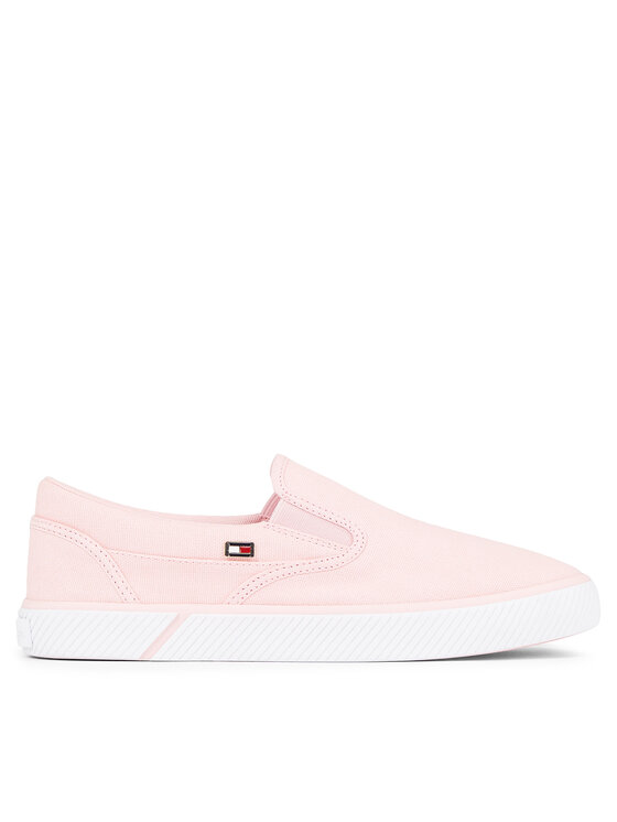 Tommy Hilfiger Tenis superge Vulc Canvas Slip-On Sneaker FW0FW08065 Roza