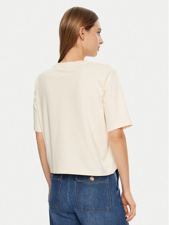 Guess Guess T-Shirt V5RI01 I3Z14 Écru Regular Fit