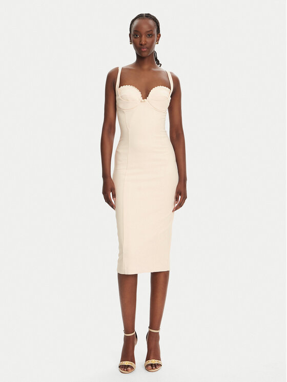 Elisabetta Franchi Elisabetta Franchi Koktélruha AB85052E2 193 Bézs Regular Fit