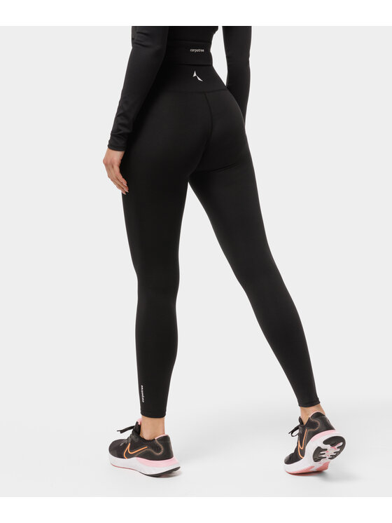 Carpatree Carpatree Legginsy Crossover leggings Czarny Fitted Fit