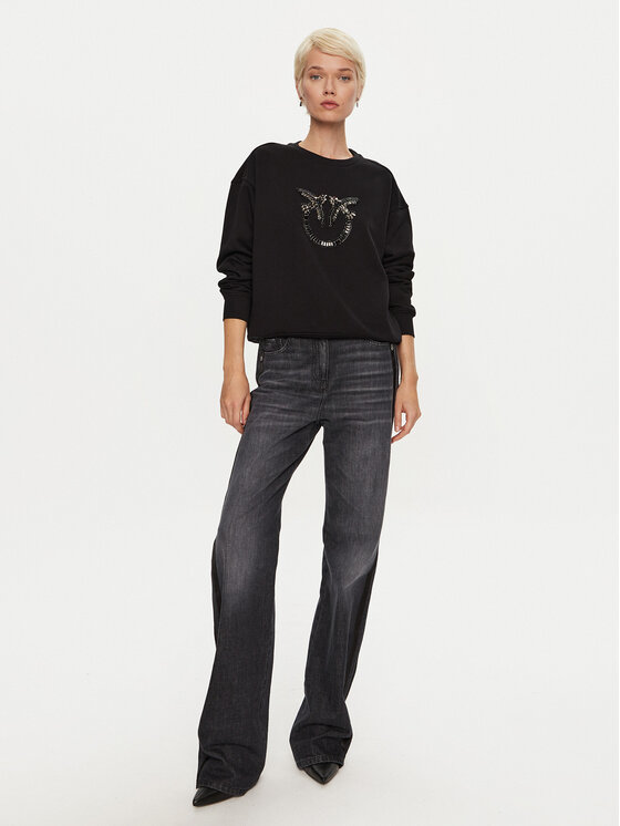 PINKO PINKO Суитшърт Nelly 100534 A24F Черен Regular Fit