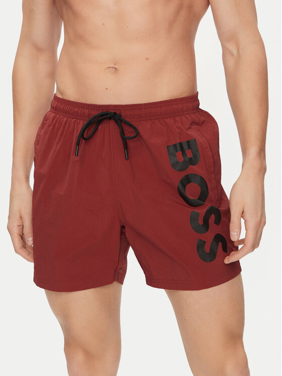 BOSS Boss Ujumisšortsid Octopus 50515296 Punane Regular Fit
