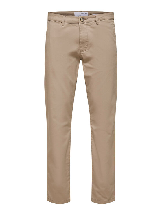Selected Homme Selected Homme Pantaloni chino New 16087663 Beige Slim Fit
