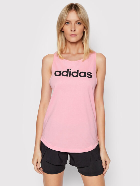 adidas Top Essentials Loose Logo HD1777 Rosa Regular Fit | Modivo.it