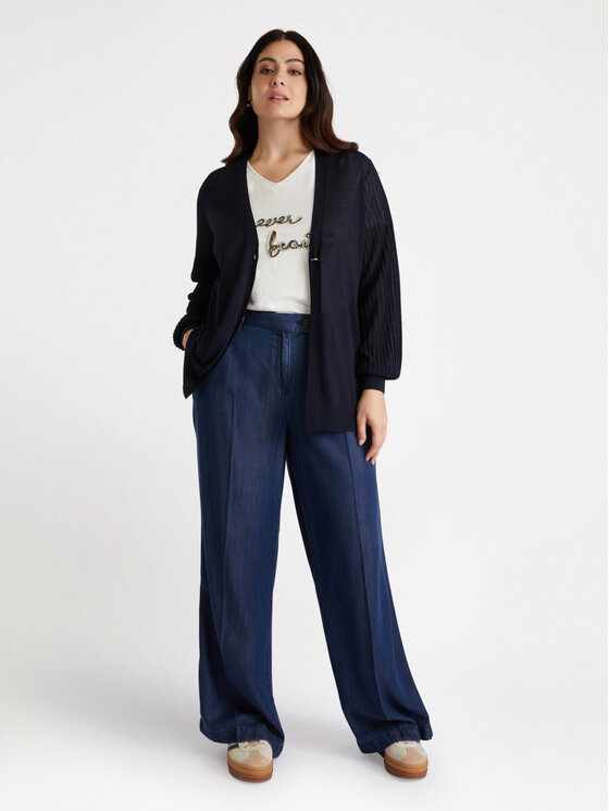 Fiorella Rubino Fiorella Rubino Jeansy P559T004717N034 Niebieski Over Fit