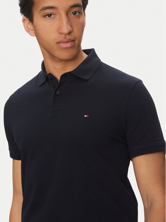 Tommy Hilfiger Tommy Hilfiger Pólóing Vertical MW0MW38951 Sötétkék Regular Fit