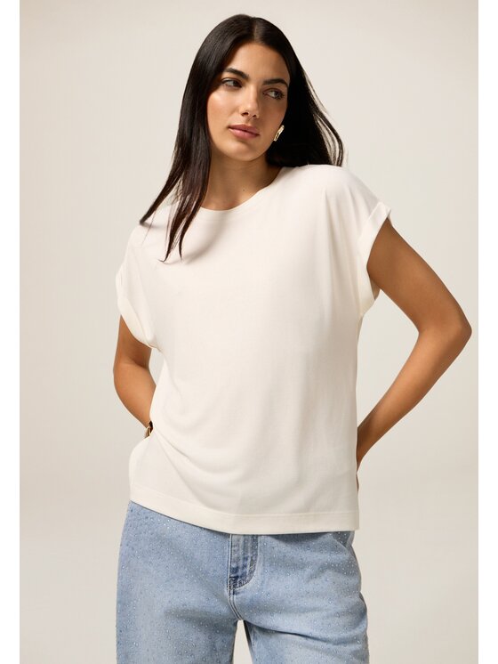 Oltre Oltre T-shirt G305J004203N011 Bianco Regular Fit