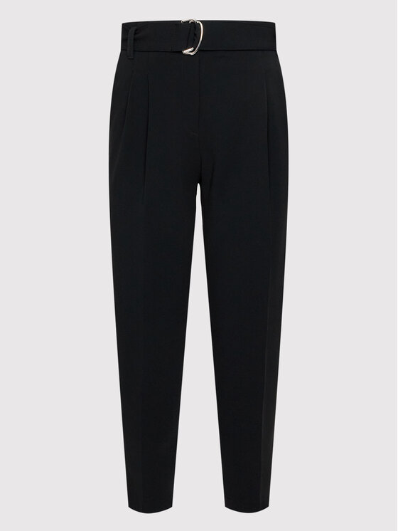 BOSS Boss Текстилни панталони Tapia 50438985 Черен Regular Fit