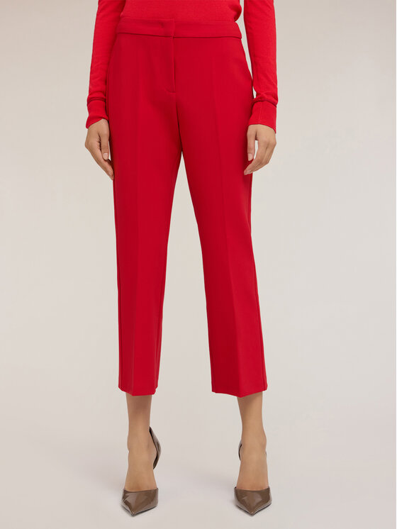 Motivi Motivi Pantaloni di tessuto P100Q004181N016 Rosso Flare Fit