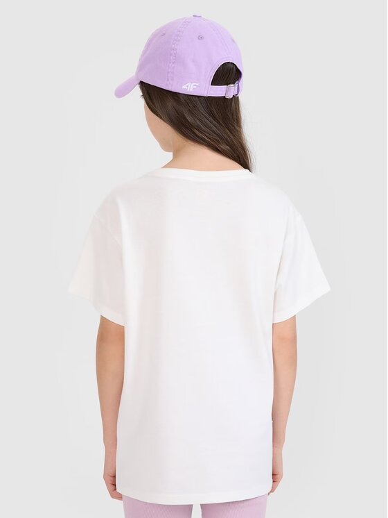 4F 4F T-Shirt 4FJRSS25TTSHF2645-11S Biały Regular Fit