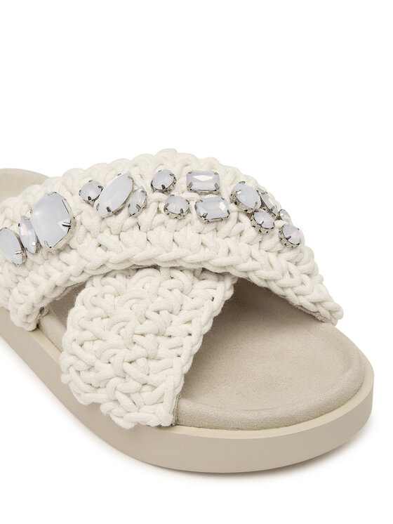 Inuikii Inuikii Чехли Woven Stones 1004.003.0073 Бял