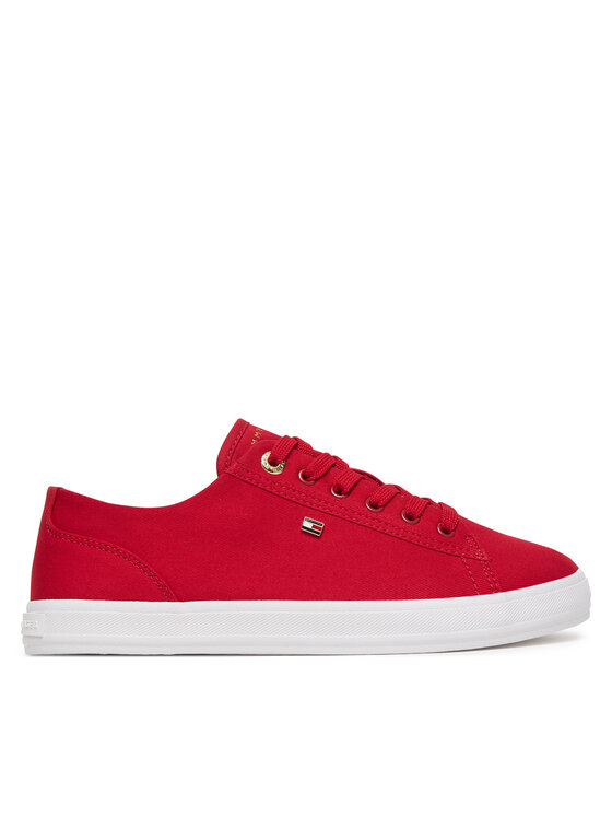 Tommy Hilfiger Sneakers Th Foxing Sneaker Canvas FW0FW09170 Roșu