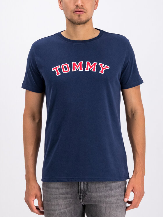 Tommy Hilfiger Tommy Hilfiger Póló Cn Ss Logo UM0UM01623 Sötétkék Regular Fit