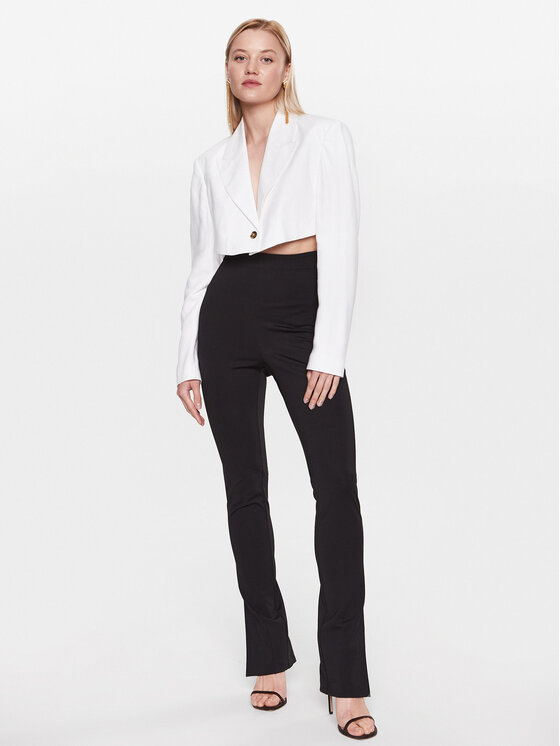 PINKO Pinko Hlače 100542 A0HM Crna Regular Fit