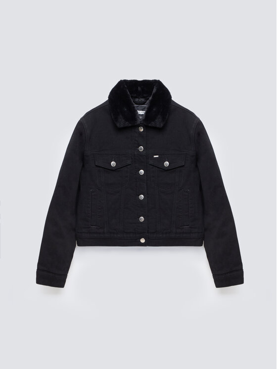 BIG STAR BIG STAR Kurtka jeansowa RAMONA Czarny Oversize