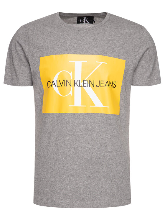 Calvin Klein Jeans Calvin Klein Jeans Marškinėliai Monogram J30J313564 Pilka Regular Fit