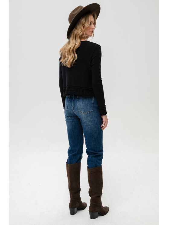 blue shadow blue shadow Sweter Wanesa Czarny Regular Fit