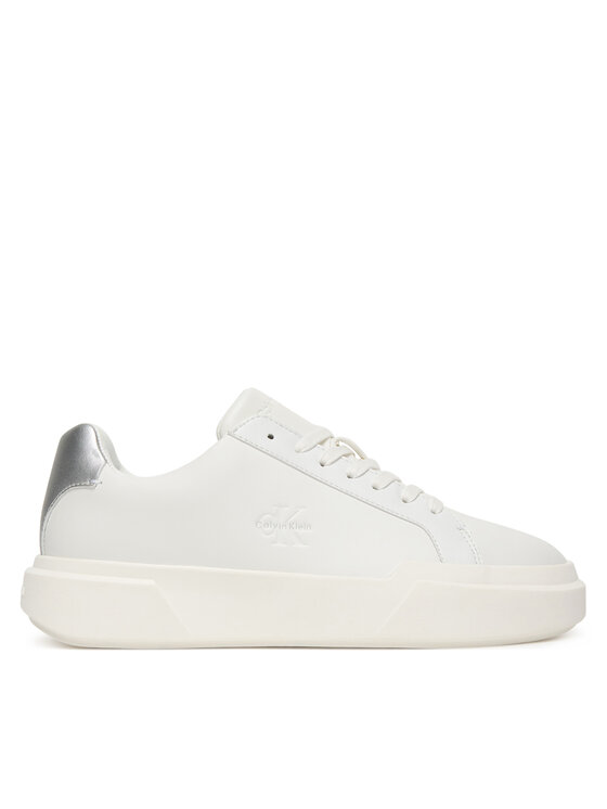 Calvin Klein Calvin Klein Sneakersy Chunky Cupsole Lace Up Lth Met YW0YW01948 Bílá