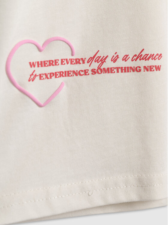 4F 4F T-Shirt 4FJRAW25TTSHF3187-11S Biały Oversize