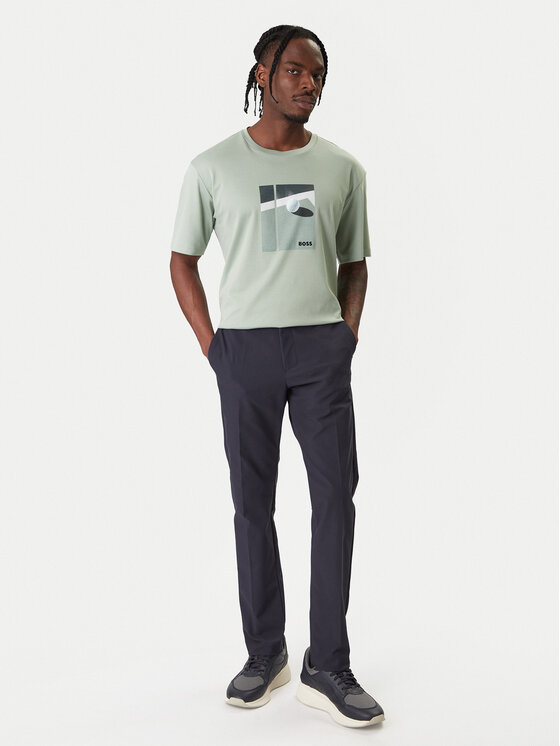 BOSS BOSS Tričko Join 50554365 Zelená Regular Fit
