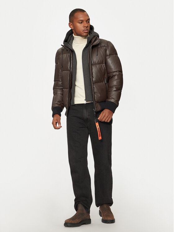 Milestone Milestone Lederjacke Wesley 431040 21085 Braun Regular Fit