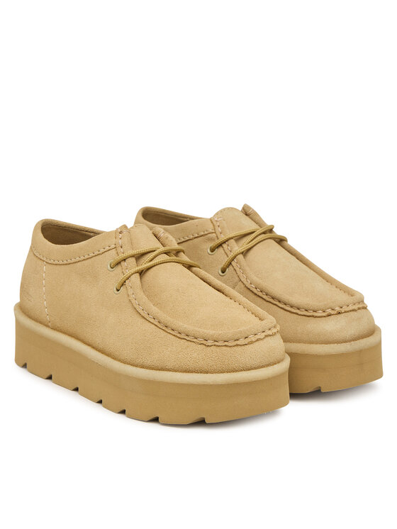 Clarks Clarks Półbuty Meare Walla. 26183785 Beżowy