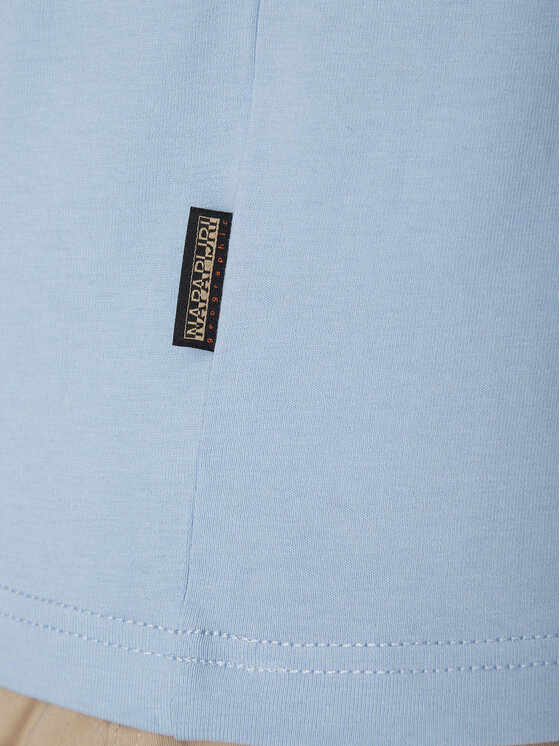 Napapijri Napapijri T-Shirt Iaato NP0A4HFZ Błękitny Regular Fit