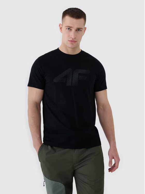 4F 4F T-shirt 4FWMM00TTSHM2257-20S Nero Regular Fit