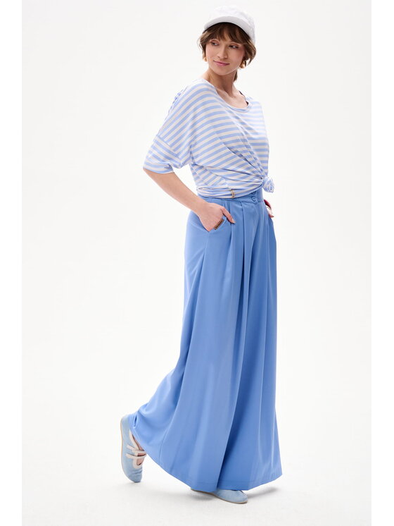 blue shadow blue shadow Spodnie damskie Vida Niebieski Regular Fit