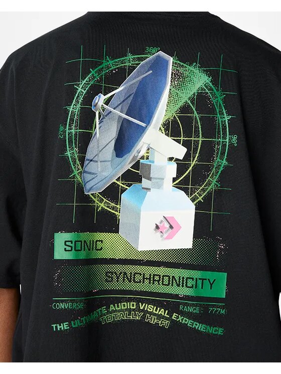 Converse Converse T-Shirt Satellite Czarny Regular Fit
