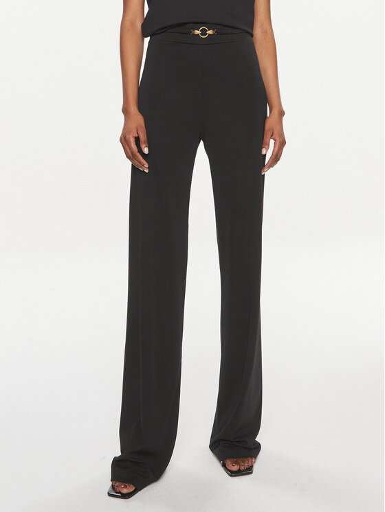 Just Cavalli Just Cavalli Bavlnené nohavice 76PAA1A8 Čierna Regular Fit