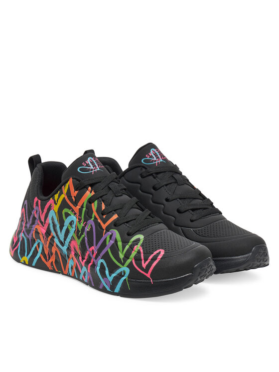Skechers Skechers Tenisice Uno Lite - Heat of Lights 177977/BKMT Crna