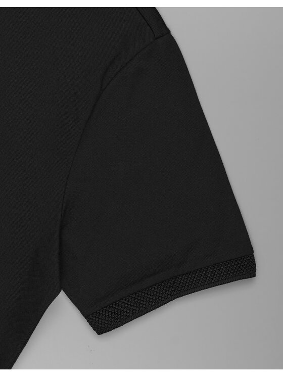 Borgio Borgio Polo matteo 01 Czarny Classic Fit