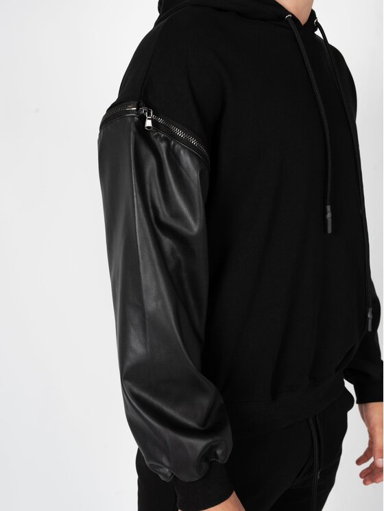 Les Hommes Les Hommes Μπλούζα LBH1000700F Μαύρο Regular Fit