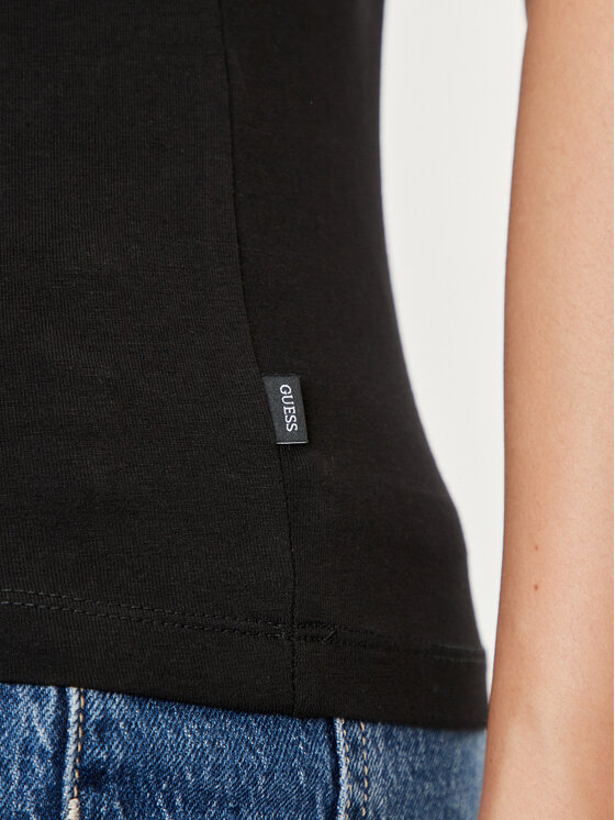 Guess Jeans Guess Jeans Тишърт W4YI03 J1314 Черен Slim Fit
